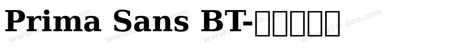 Prima Sans BT字体转换